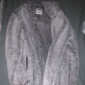 Oversized fuzzy jacket